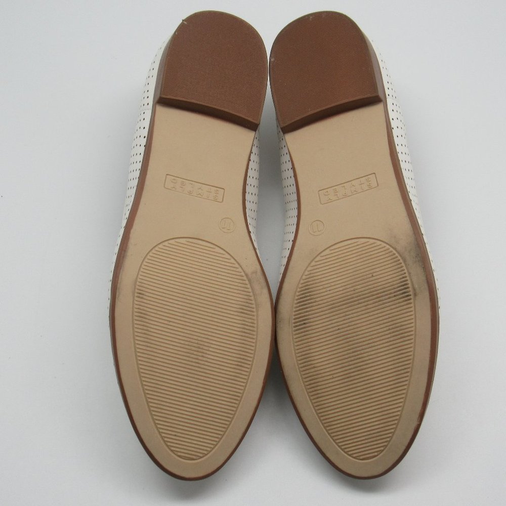 Simply Styled Women's Perry Loafer - White Size 11 - Picture 7 of 7